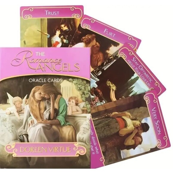 The Romance Angels Doreen Virtue Tarot Oracle Cards Includes Guidebook Download - Picture 1 of 8